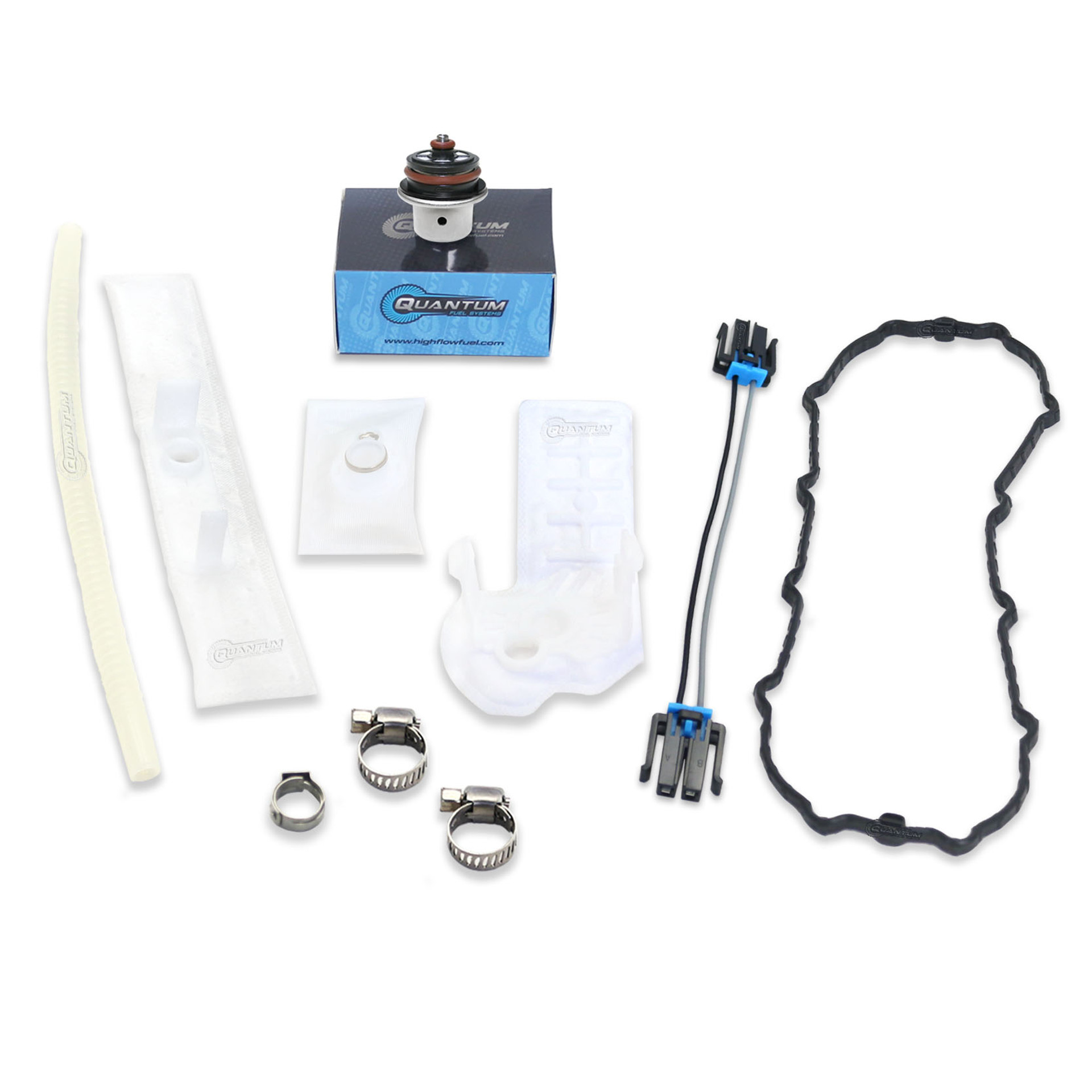 Quantum Fuel Systems Fuel Pump Repair Kit w/ Fuel Pressure Regulator, Tank Seal, Strainer for the Harley Davidson Dyna Super Glide '04-10, Street Bob '06-10 & etc. Quantum Fuel Systems Fuel Pump Repair Kit w/ Fuel Pressure Regulator, Tank Seal, Strainer for the Harley Davidson Dyna Super Glide '04-10, Street Bob '06-10 & etc.